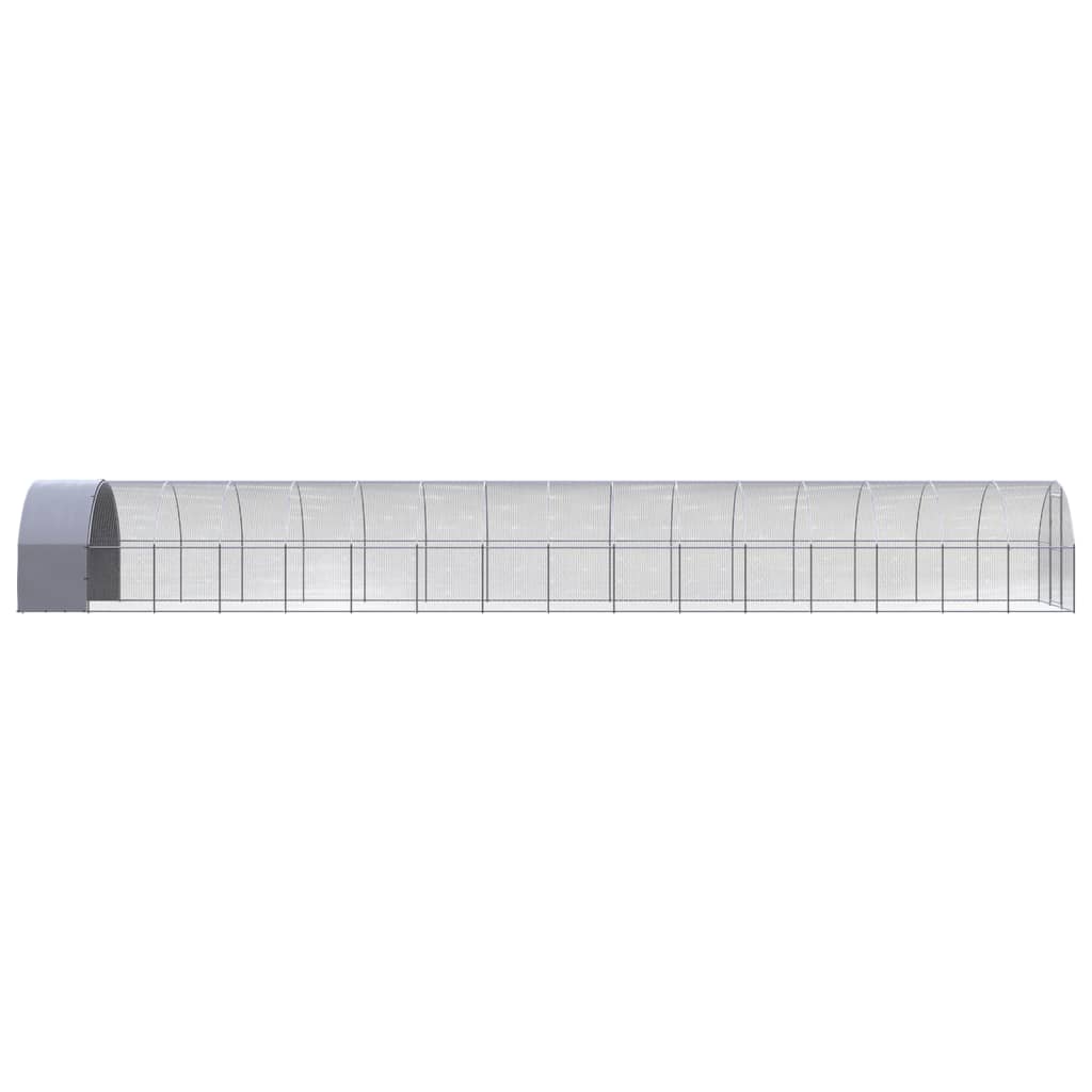 vidaXL Poulailler d'extérieur 3x16x2 m Acier galvanisé