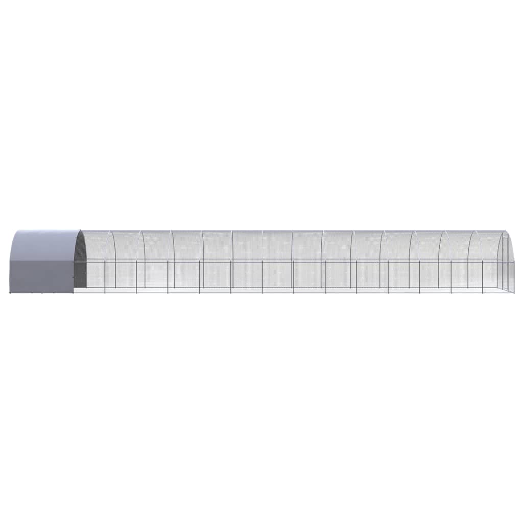 vidaXL Poulailler d'extérieur 3x16x2 m Acier galvanisé