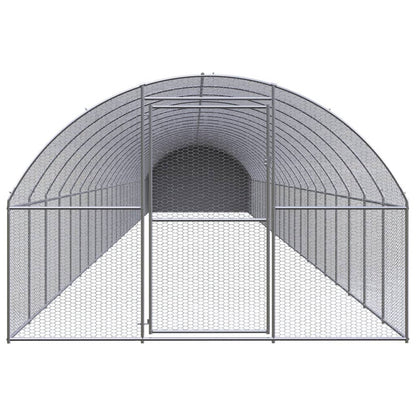 vidaXL Poulailler d'extérieur 3x24x2 m Acier galvanisé