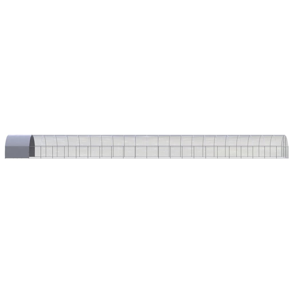 vidaXL Poulailler d'extérieur 3x24x2 m Acier galvanisé