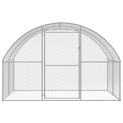 vidaXL Poulailler d'extérieur 3x24x2 m Acier galvanisé