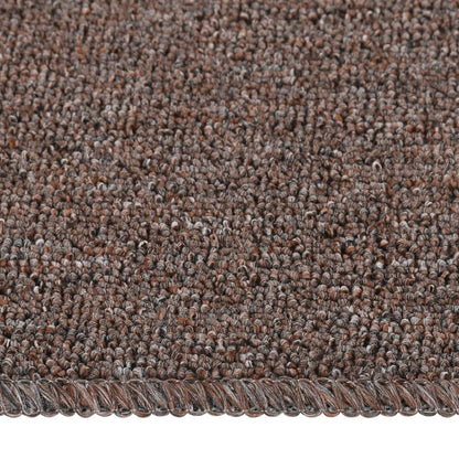 vidaXL Tapis escalier antidérapants 15pcs 60x25cm Marron Rectangulaire