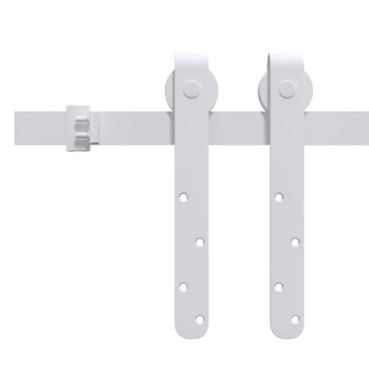vidaXL Kit mini de porte d'armoire coulissante Acier au carbone 200 cm