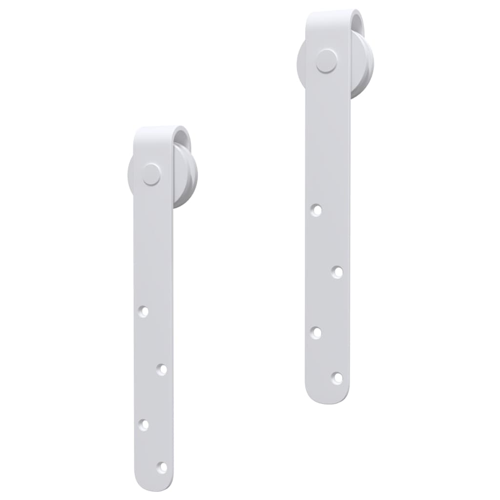vidaXL Kit mini de porte d'armoire coulissante Acier au carbone 200 cm