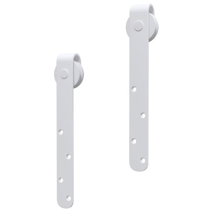 vidaXL Kit mini de porte d'armoire coulissante Acier au carbone 200 cm
