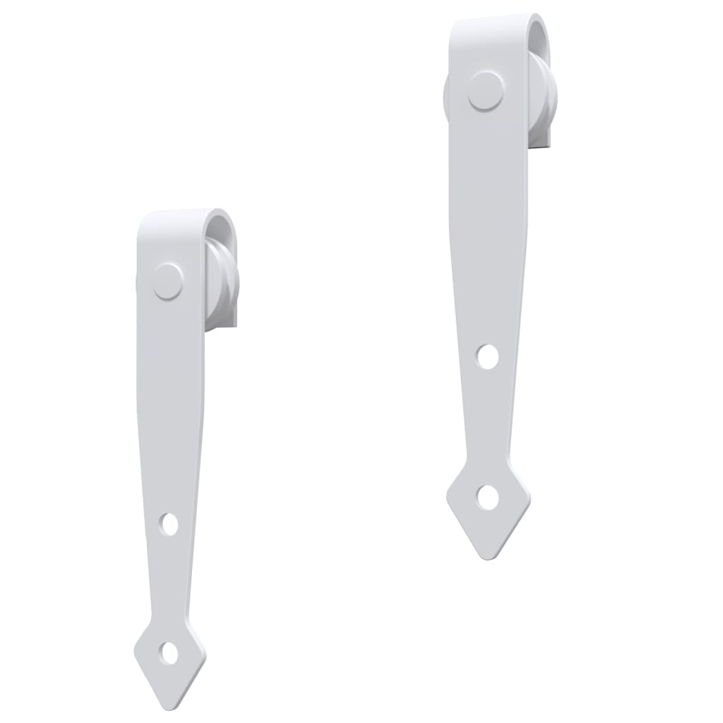 vidaXL Kit mini de porte d'armoire coulissante Acier au carbone 200 cm