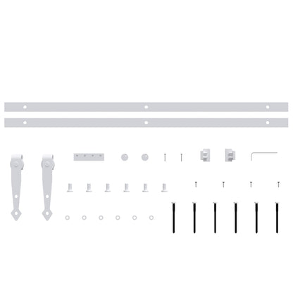 vidaXL Kit mini de porte d'armoire coulissante Acier au carbone 152 cm