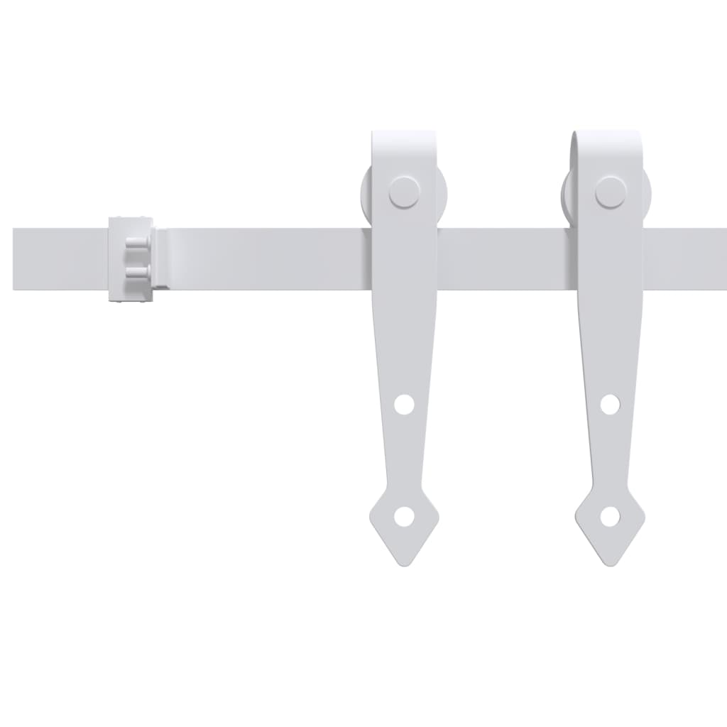 vidaXL Kit mini de porte d'armoire coulissante Acier au carbone 122 cm