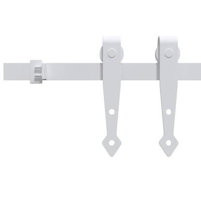 vidaXL Kit mini de porte d'armoire coulissante Acier au carbone 122 cm