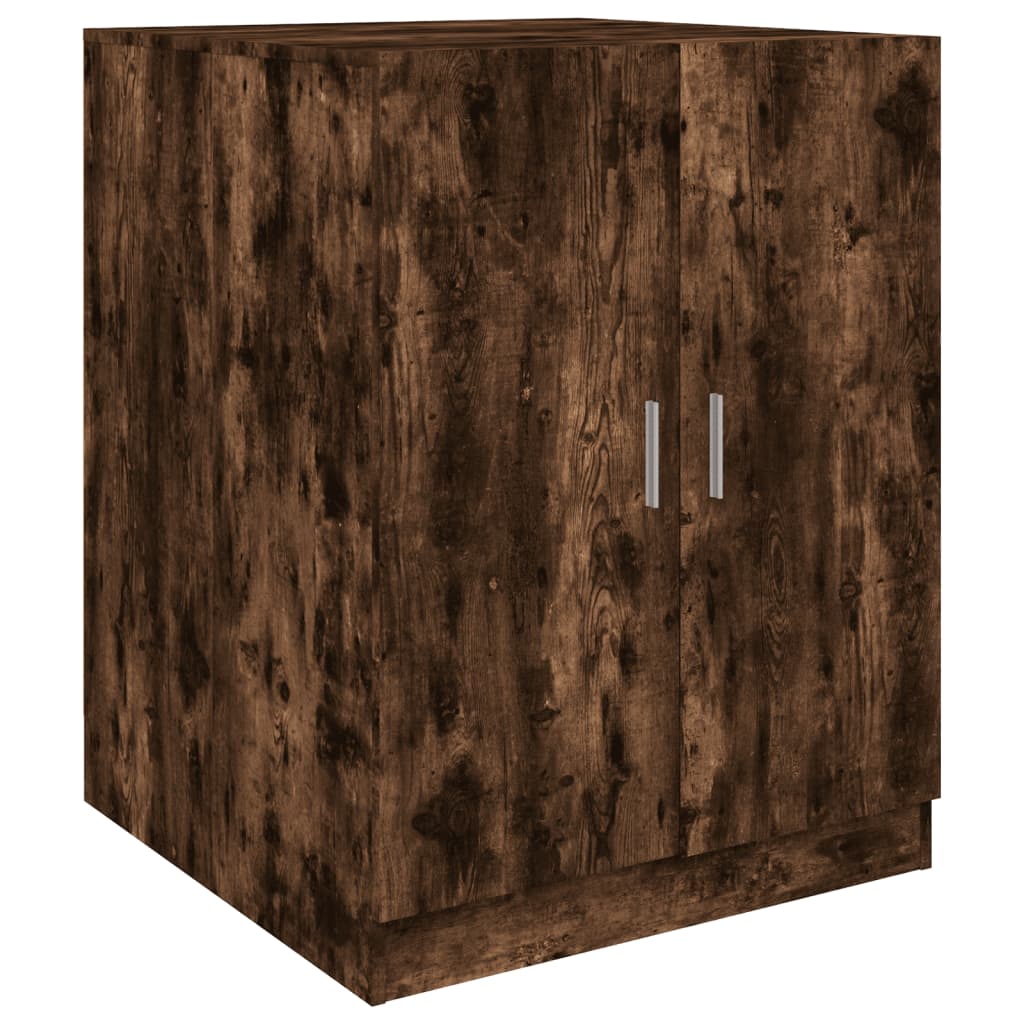 vidaXL Meuble pour machine à laver Chêne fumé 71x71,5x91,5 cm