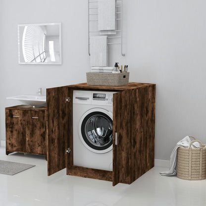 vidaXL Meuble pour machine à laver Chêne fumé 71x71,5x91,5 cm