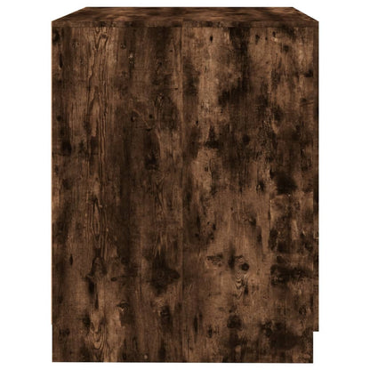 vidaXL Meuble pour machine à laver Chêne fumé 71x71,5x91,5 cm