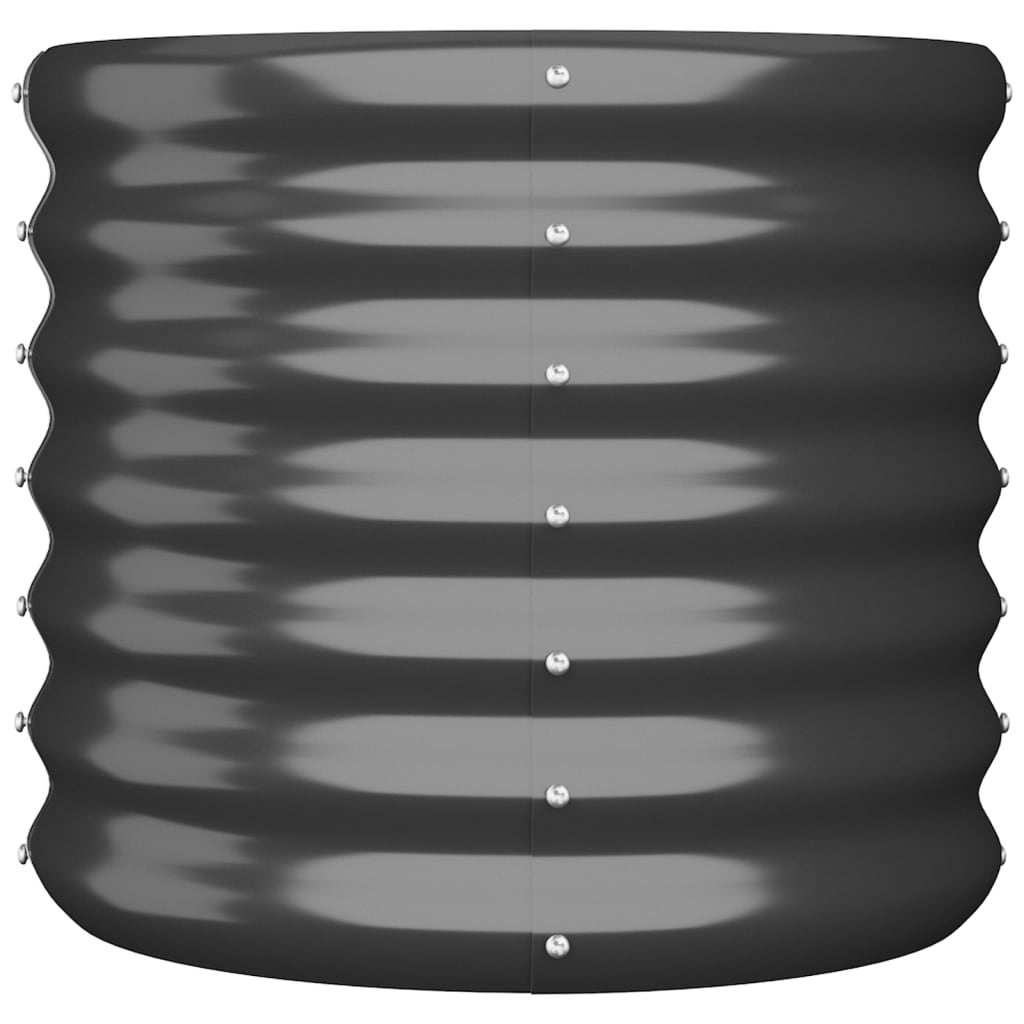 vidaXL Jardinière Acier enduit de poudre 40x40x36 cm Anthracite
