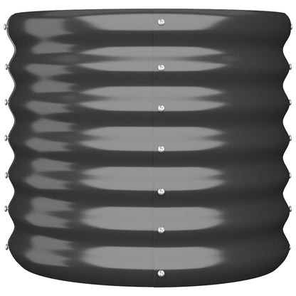 vidaXL Jardinière Acier enduit de poudre 40x40x36 cm Anthracite