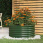 vidaXL Jardinière de jardin Acier enduit de poudre 80x80x36 cm Vert