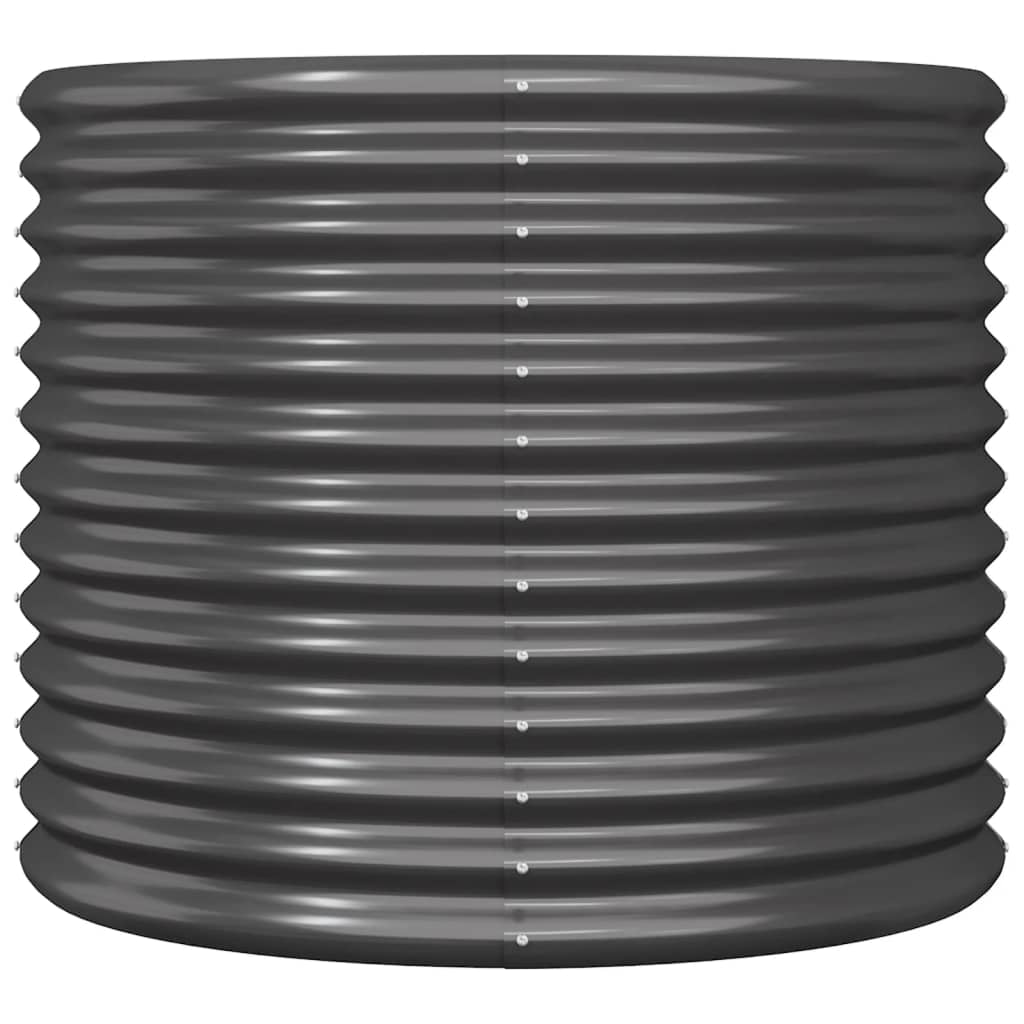 vidaXL Jardinière Acier enduit de poudre 80x80x68 cm Anthracite