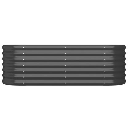 vidaXL Lit surélevé de jardin Acier enduit de poudre Anthracite