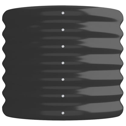 vidaXL Lit surélevé de jardin Acier enduit de poudre Anthracite