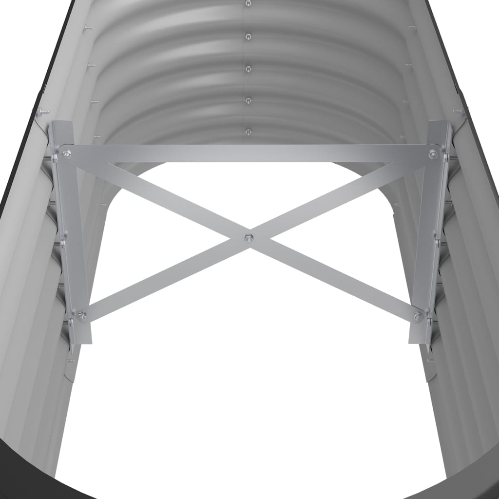 vidaXL Lit surélevé de jardin Acier enduit de poudre Anthracite