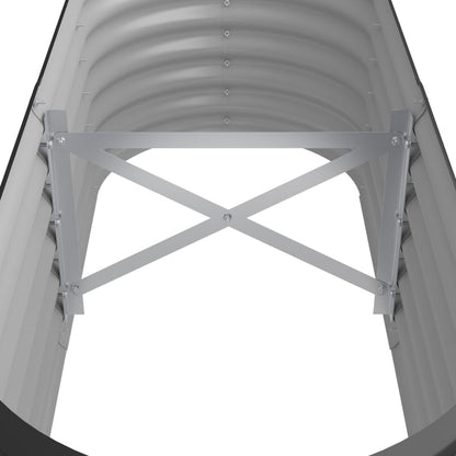 vidaXL Lit surélevé de jardin Acier enduit de poudre Anthracite