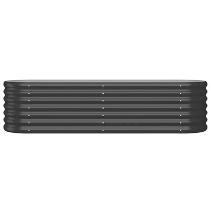 vidaXL Lit surélevé de jardin Acier enduit de poudre Anthracite