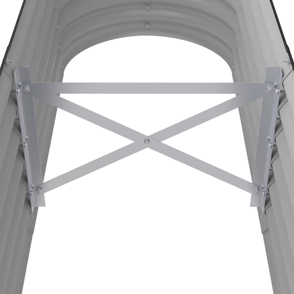 vidaXL Lit surélevé de jardin Acier enduit de poudre Anthracite