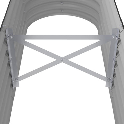 vidaXL Lit surélevé de jardin Acier enduit de poudre Anthracite