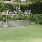 vidaXL Lit surélevé de jardin Acier enduit de poudre Argenté