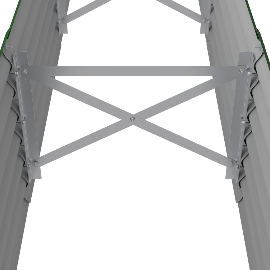 vidaXL Lit surélevé de jardin Acier enduit de poudre 224x40x36 cm Vert