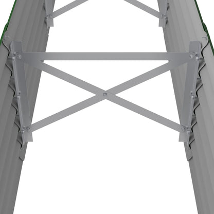 vidaXL Lit surélevé de jardin Acier enduit de poudre 224x40x36 cm Vert