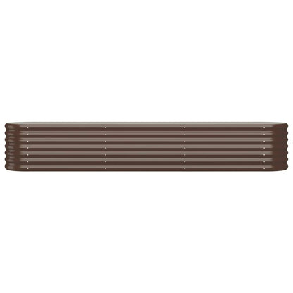 vidaXL Lit surélevé de jardin Acier enduit de poudre marron