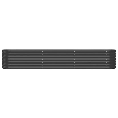 vidaXL Lit surélevé de jardin Acier enduit de poudre Anthracite