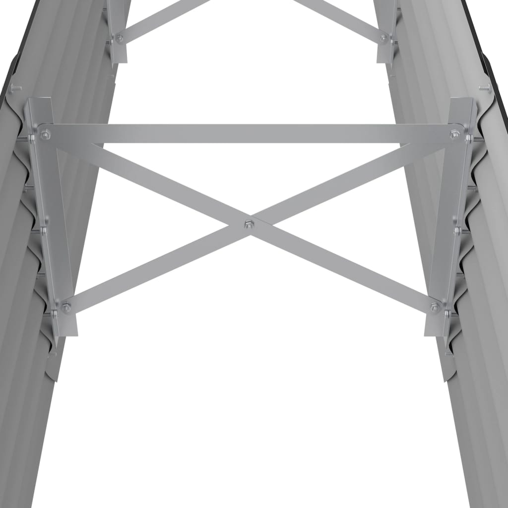 vidaXL Lit surélevé de jardin Acier enduit de poudre Anthracite