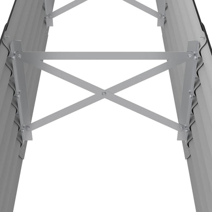 vidaXL Lit surélevé de jardin Acier enduit de poudre Anthracite