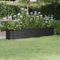 vidaXL Lit surélevé de jardin Acier enduit de poudre Anthracite