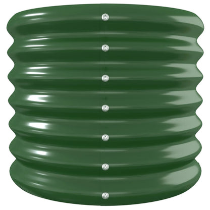 vidaXL Lit surélevé de jardin Acier enduit de poudre 260x40x36 cm Vert