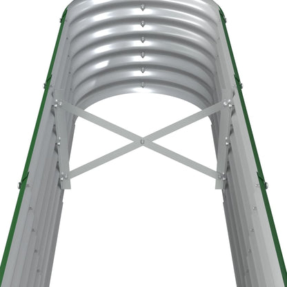 vidaXL Lit surélevé de jardin Acier enduit de poudre 260x40x36 cm Vert