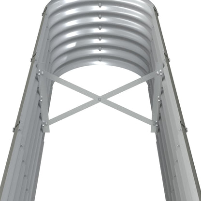 vidaXL Lit surélevé de jardin Acier enduit de poudre 260x40x36 cm gris