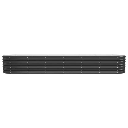 vidaXL Lit surélevé de jardin Acier enduit de poudre Anthracite