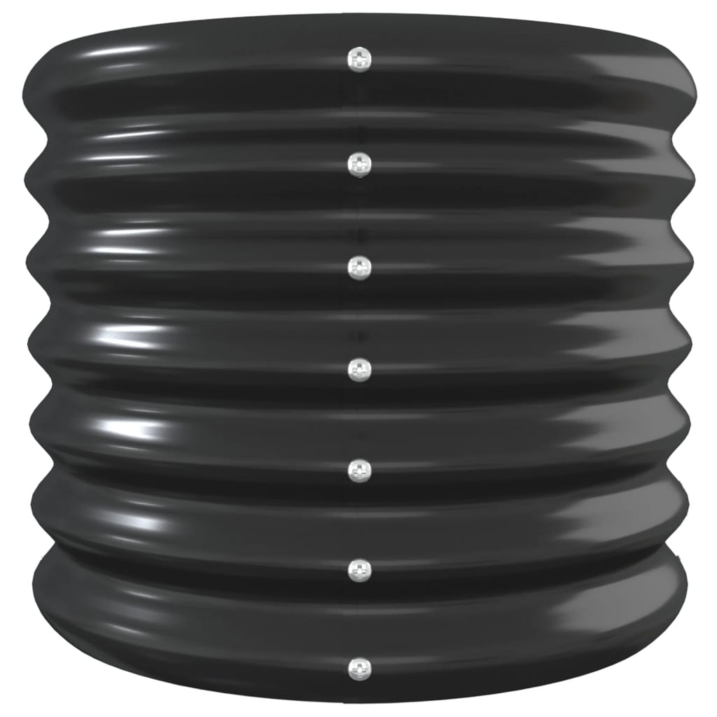 vidaXL Lit surélevé de jardin Acier enduit de poudre Anthracite