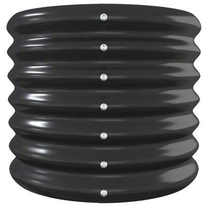 vidaXL Lit surélevé de jardin Acier enduit de poudre Anthracite