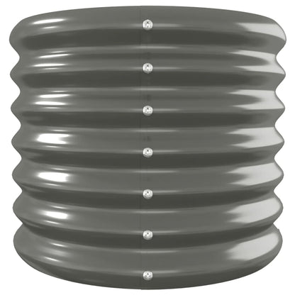 vidaXL Lit surélevé de jardin Acier enduit de poudre 332x40x36 cm gris