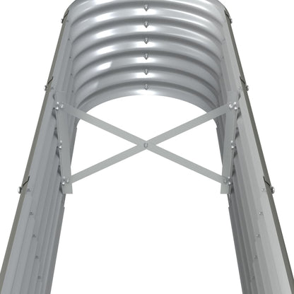 vidaXL Lit surélevé de jardin Acier enduit de poudre 332x40x36 cm gris