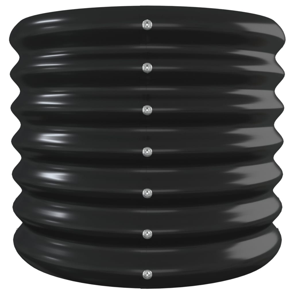 vidaXL Lit surélevé de jardin Acier enduit de poudre Anthracite