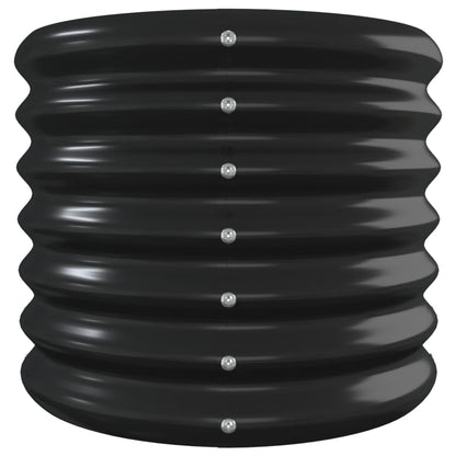 vidaXL Lit surélevé de jardin Acier enduit de poudre Anthracite