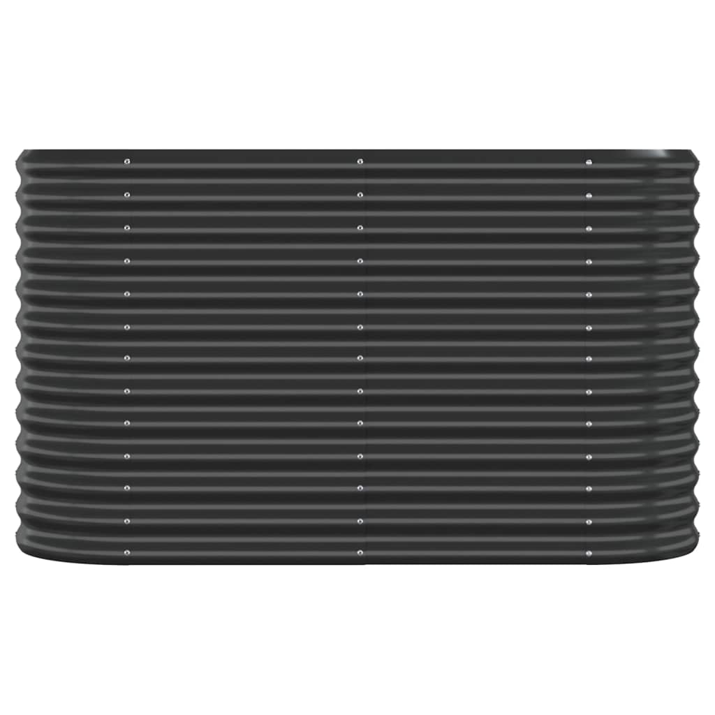vidaXL Lit surélevé de jardin Acier enduit de poudre Anthracite