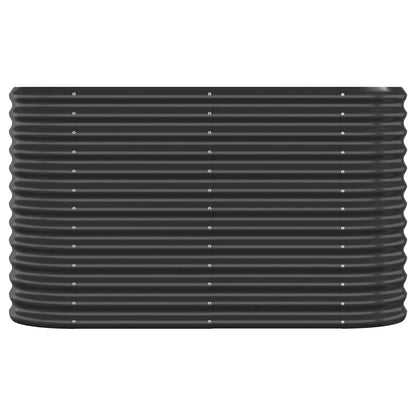 vidaXL Lit surélevé de jardin Acier enduit de poudre Anthracite