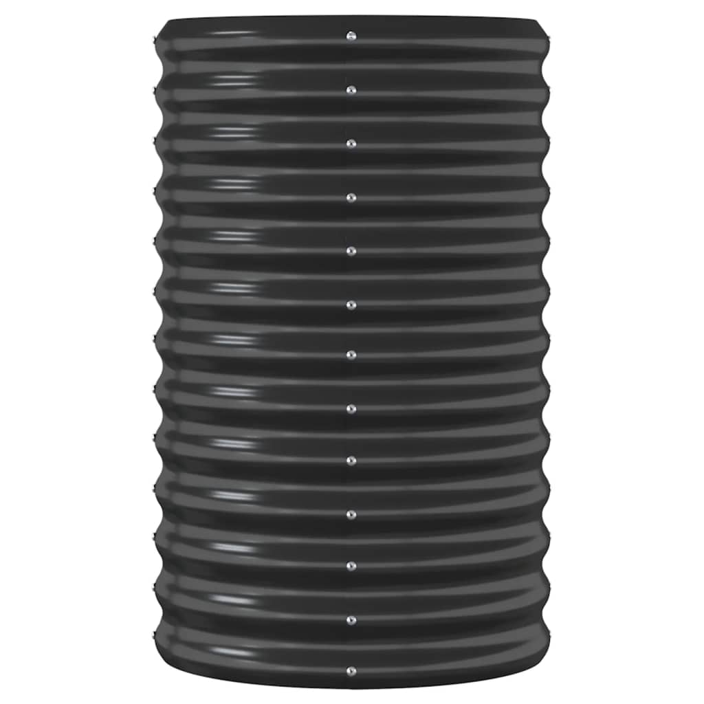vidaXL Lit surélevé de jardin Acier enduit de poudre Anthracite