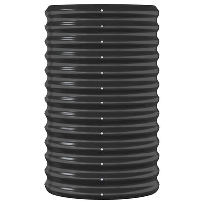 vidaXL Lit surélevé de jardin Acier enduit de poudre Anthracite