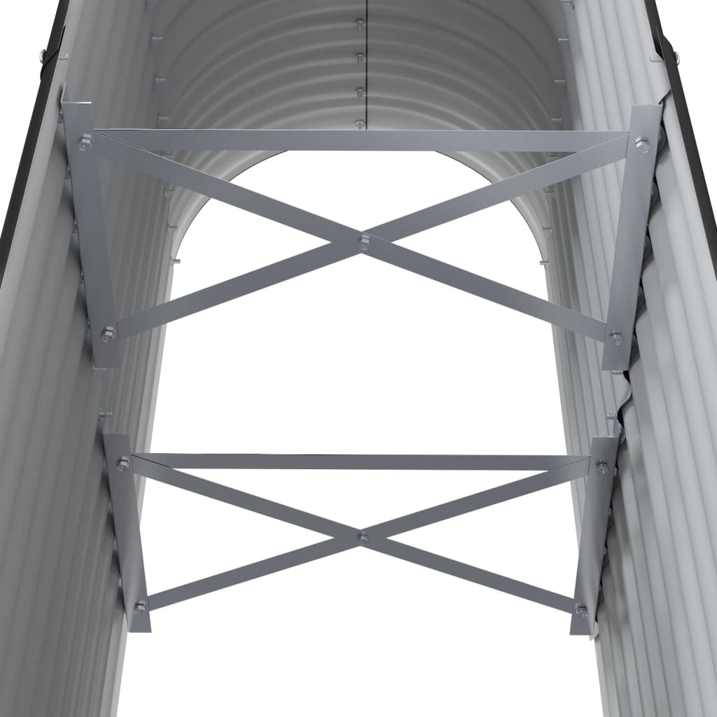 vidaXL Lit surélevé de jardin Acier enduit de poudre Anthracite